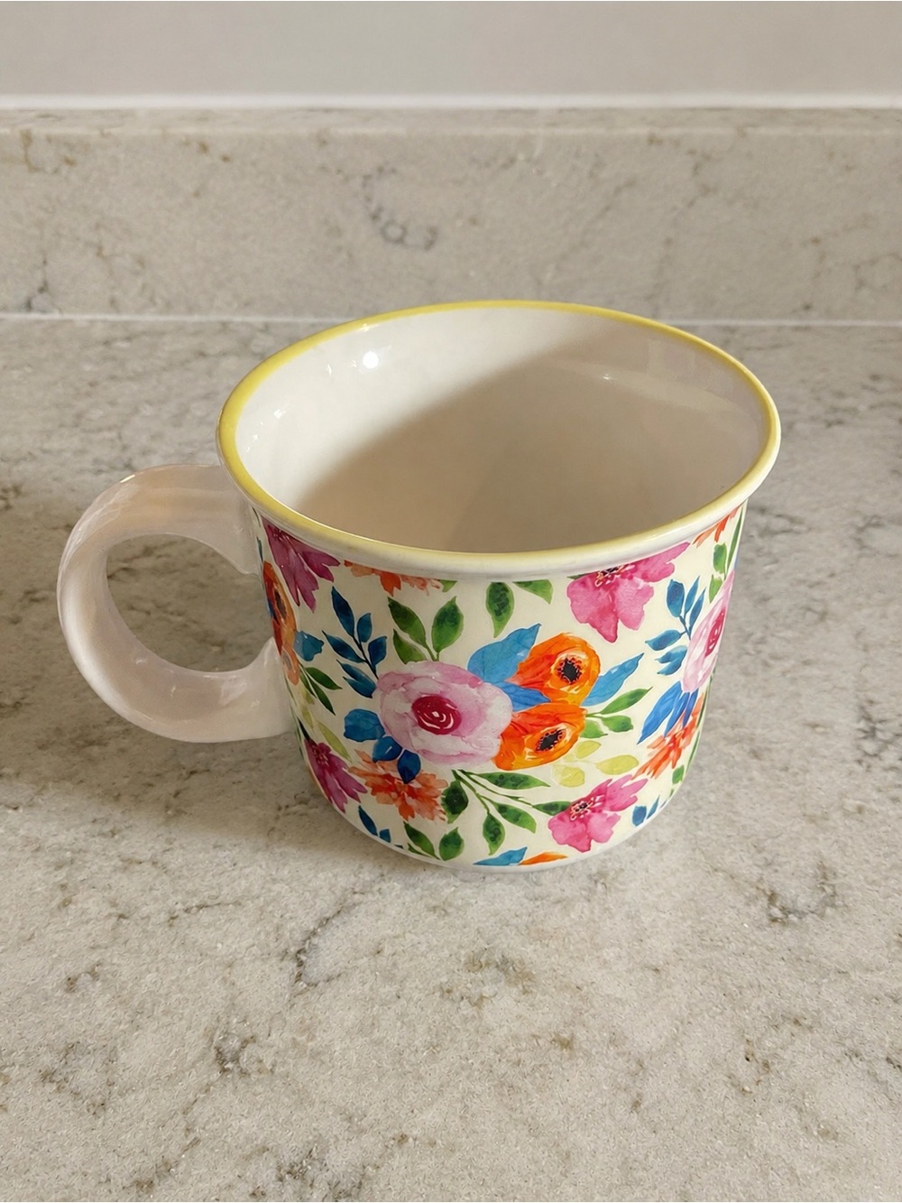 Orly Maison Floral Ceramic Coffee Mug | Colorful Cottagecore Garden | Hand Wash